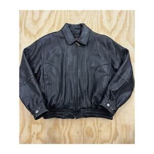 Vintage 90s Cropped Opium Heavyweight Reeds Sportswear Leather Thinsulate Mens L